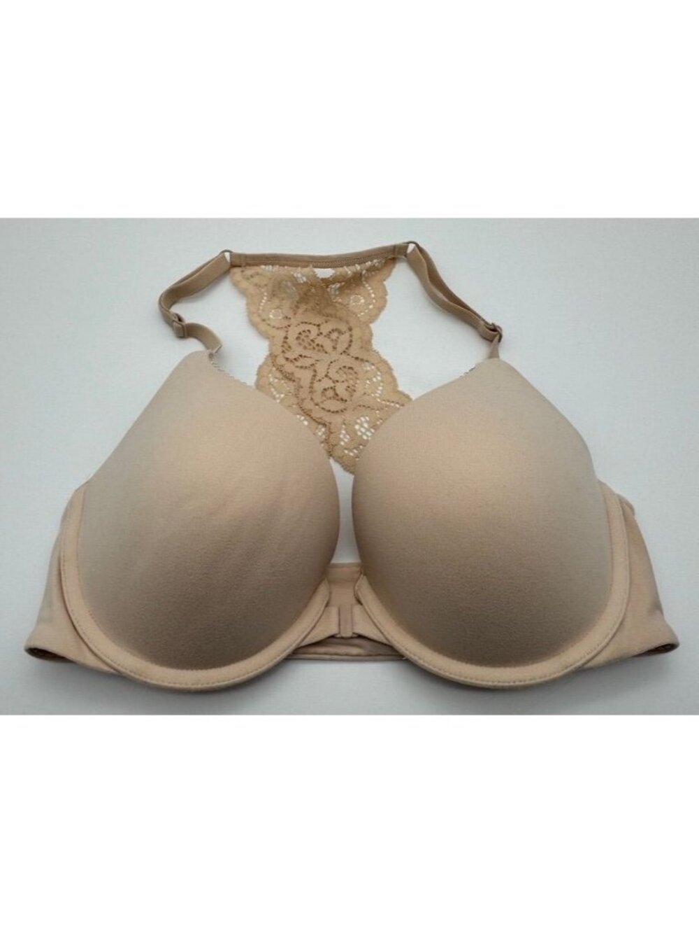 Victoria's Secret Body by Victoria Racerback Perfect Coverage Bra Beige Size 32D